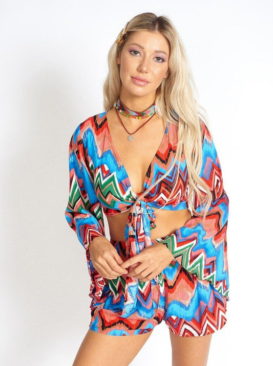 Rainbow Bohemian Crop Top