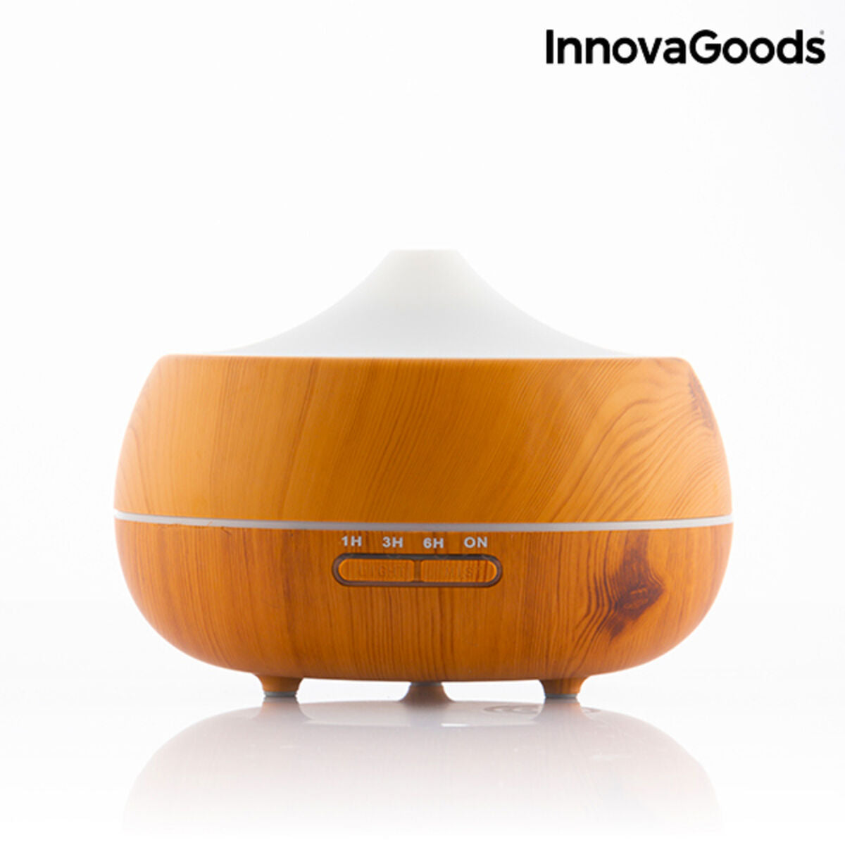 Wooden-Effect LED Aroma Diffuser & Humidifier