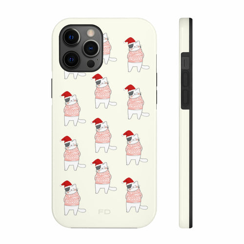 Christmas Cat iPhone Case - Wireless Charging