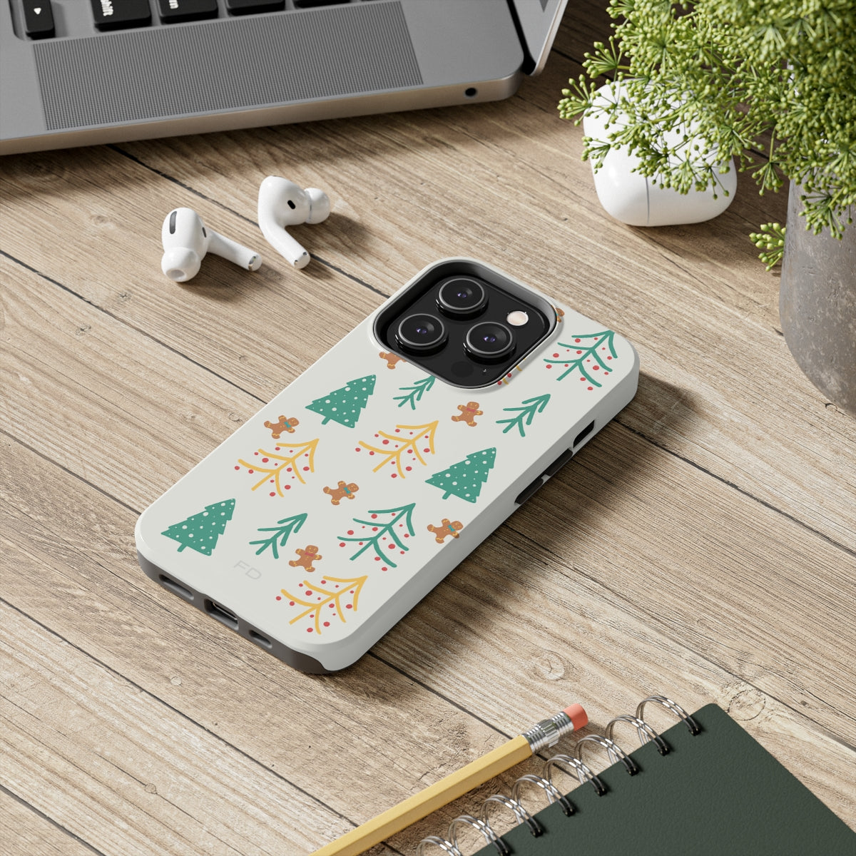 Christmas Tree's Tough Case for iPhone with Wireless Charging